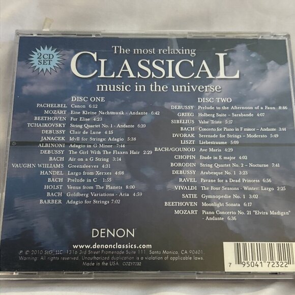 The Most Relaxing Classical Music in the Universe Music Soothing CD - Picture 2 of 7